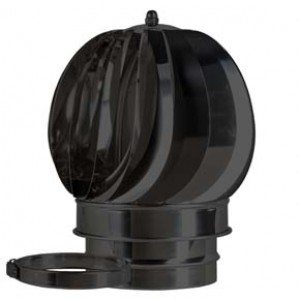 Rotating Cowl dia 150mm - Black